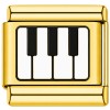 TG2038 Piano Keys Music Gold Value Italian Charm