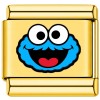 TG2045 Blue Puppet Face Gold Value Italian Charm