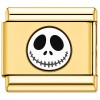 TG2060 Jack Cartoon Face Skeleton Gold Value Italian Charm