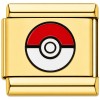 TG2065 Pokeball Gold Value Italian Charm