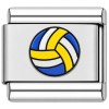 TV1011 Volleyball Blue Yellow Value Italian Charm