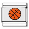 TV1018 Brown Basketball Sports Value Italian Charm