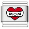 TV1046 Mom Ribbon Heart Value Italian Charm