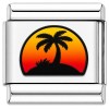 TV1051 Sunset Palm Tree Value Italian Charm