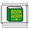 TV1092 Book Worm Green Value Italian Charm