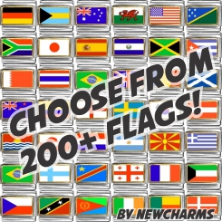 Photo Flag Italian Charms