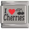 RH247 I Love Cherries Italian Charm