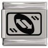 SL019 Reverse Card Laser Engraved Italian Charm 