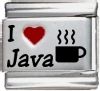 I Love Java Italian Charm 