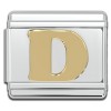 Gold Letter Italian Charms