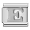Silver Letter Italian Charms