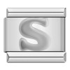 Silver Letter Italian Charms