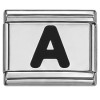 Black Letter Italian Charms