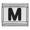 Black Letter Italian Charms