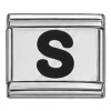 Black Letter Italian Charms