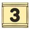 Black Number Italian Charms