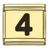 Black Number Italian Charms