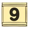 Black Number Italian Charms