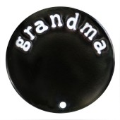 DA956 Grandma Plate in Black for 30mm Locket