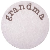 DA989 Grandma Plate in Silver for 30mm Locket