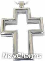 AS02 Floating Locket Cross Shaped with Necklace