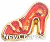 H1020 High Heel Shoe Floating Locket Charm