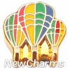H1141 Hot Air Balloons Floating Locket Charm