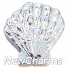 H1251silver Sea Shell in Silver Floating Locket Charm