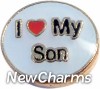 H1344 I Love My Son Floating Locket Charm