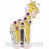 H7825 Giraffe Floating Locket Charm