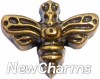 H7862 Gold Bumble Bee Floating Locket Charm