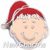 H7896 Redhead Ponytail Girl Floating Locket Charm