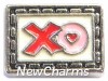 H8062 XO Square Floating Locket Charm