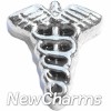 H8184 Silver Medical Symbol Floating Locket Charm
