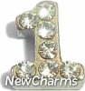 silver letter locket charms
