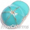 H9111 Blue Baseball Hat Floating Locket Charm