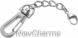 Silver Keychain for Stainless Steel Lockets