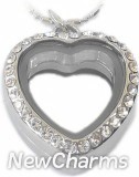 AS49necklace Small Heart CZ Necklace
