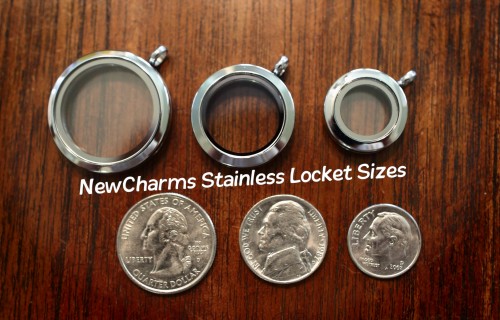 SS40 Stainless Steel Silver Curvy Heart Floating Locket