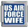 A10425 US Air Force Wife Italian Charm
