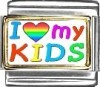 A10076 I Love my Kids Photo Italian Charm
