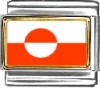 Greenland Flag Italian Charm