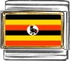 Uganda Flag Italian Charm