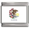 Illinois Flag Italian Charm