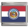 Missouri Flag Italian Charm