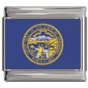 Nebraska Flag Italian Charm