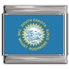 South Dakota Flag Italian Charm