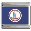 Virginia Flag Italian Charm