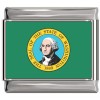 Washington Flag Italian Charm