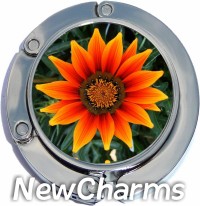 ORANGE FLOWER PHOTO PURSE HANGER